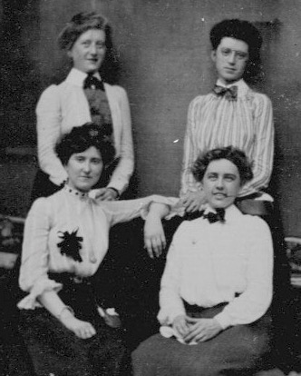 Martha C Richards at top left; Amy at bottom right